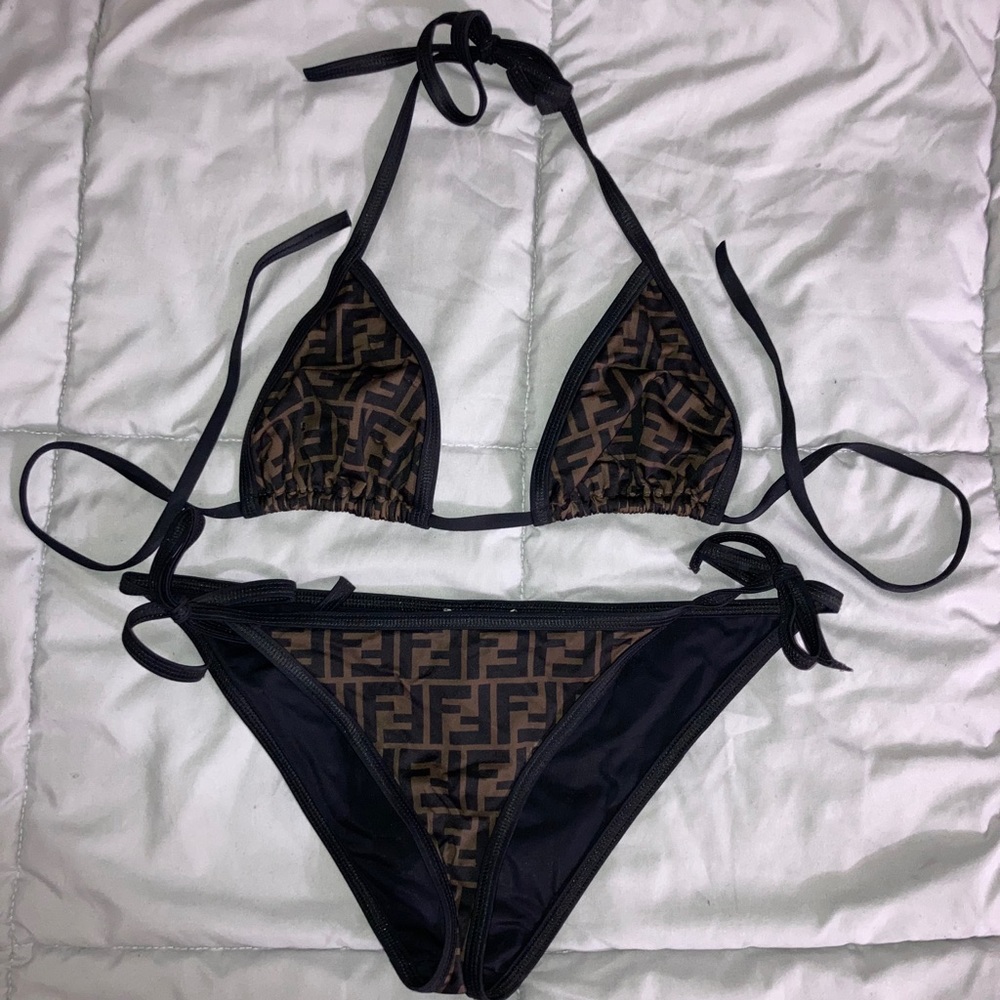 Fendi FF Logo bathing suit
